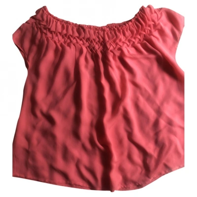 Pre-owned Plein Sud Silk Vest In Pink