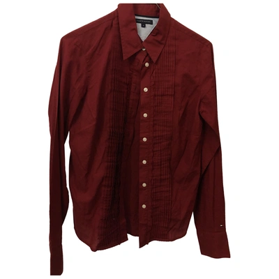 Pre-owned Tommy Hilfiger Shirt In Red