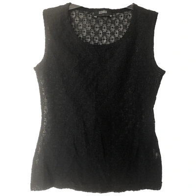 Pre-owned Closed Camisole In Black