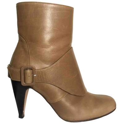 Pre-owned Marni Leather Ankle Boots