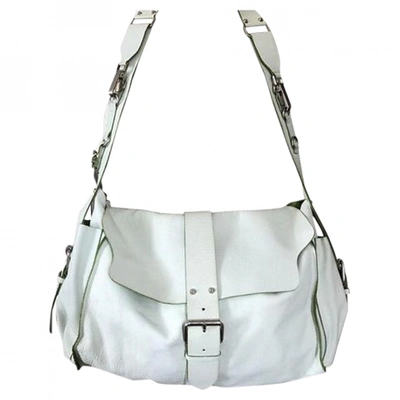 Pre-owned Orciani Leather Crossbody Bag In White