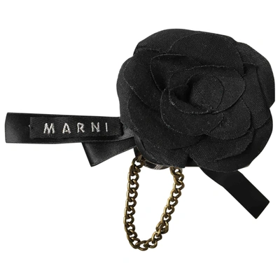 Pre-owned Marni Horn Pendant In Black