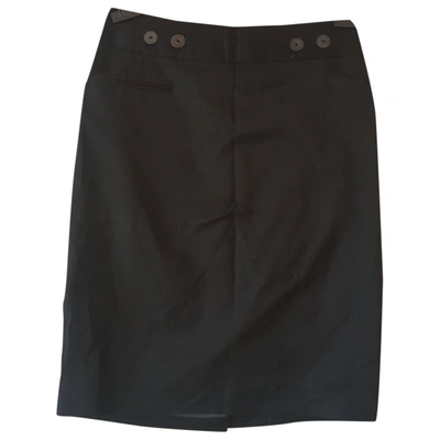 Pre-owned Ted Baker Wool Mid-length Skirt In Black