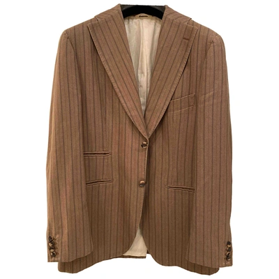 Pre-owned Tonello Short Waistcoat In Camel