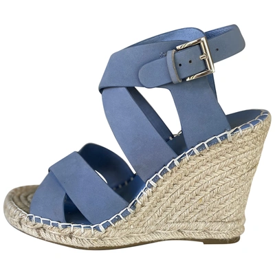 Pre-owned Joie Blue Suede Espadrilles