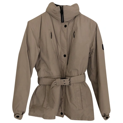 Pre-owned Geospirit Beige Synthetic Coat