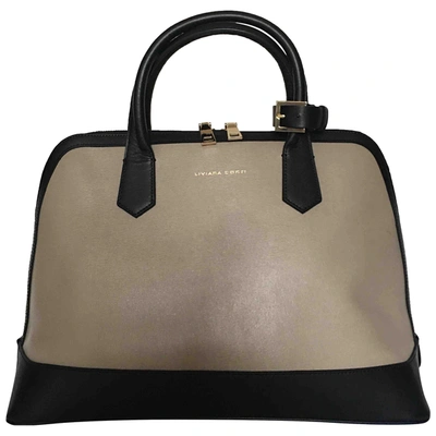 Pre-owned Liviana Conti Leather Handbag In Beige
