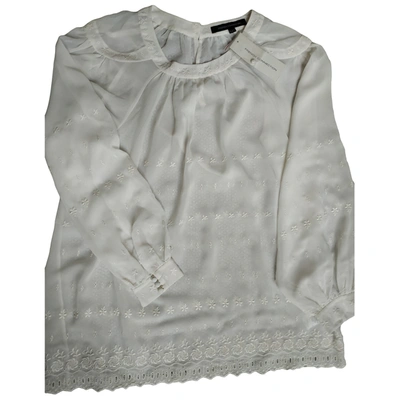 Pre-owned French Connection Ecru Polyester Top