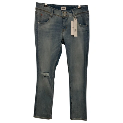 Pre-owned Hudson Slim Jeans In Blue
