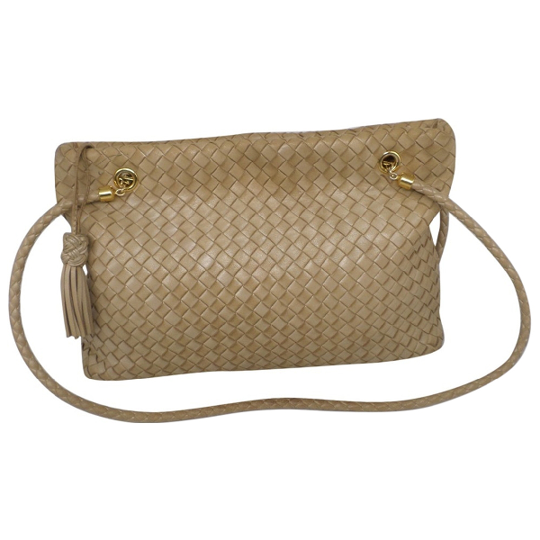 Pre-owned Bottega Veneta Beige Leather Handbag | ModeSens