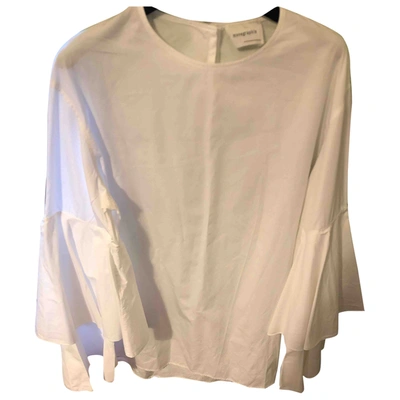 Pre-owned Monographie White Cotton  Top