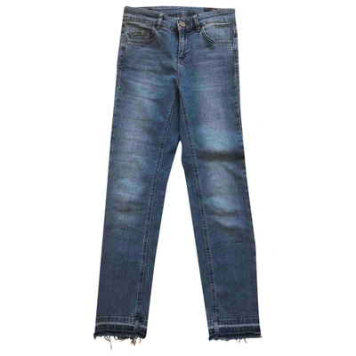Pre-owned Set Slim Jeans In Blue