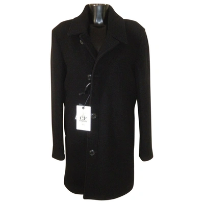 Pre-owned C.p. Company Wool Coat In Black