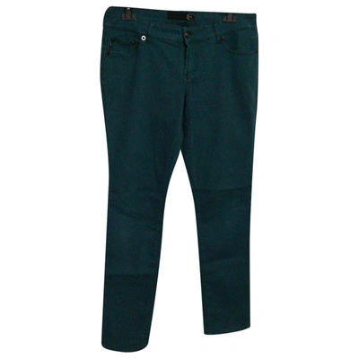 Pre-owned Just Cavalli Slim Jeans In Green