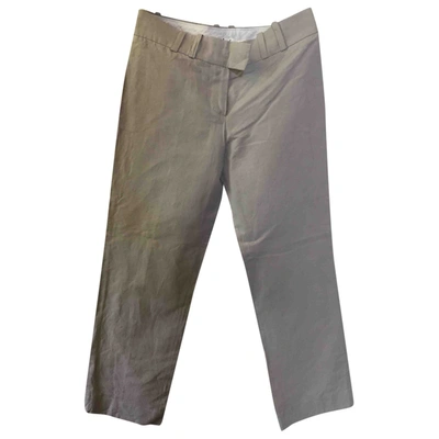 Pre-owned Chloé Straight Pants In Grey