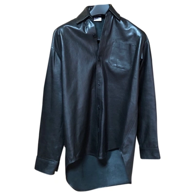 Pre-owned Vetements Black Leather  Top