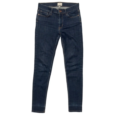 Pre-owned French Connection Slim Jeans In Blue