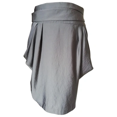 Pre-owned Hugo Boss Mid-length Skirt In Grey