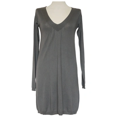 Pre-owned Joseph Silk Mid-length Dress In Grey