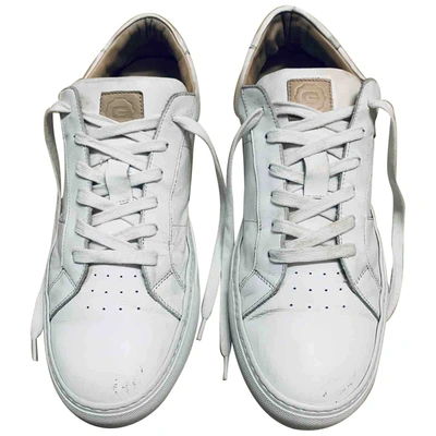 Pre-owned The Great Leather Low Trainers In White