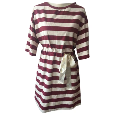 Pre-owned Jucca Mid-length Dress In Burgundy
