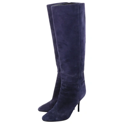 Pre-owned Jimmy Choo Boots In Blue