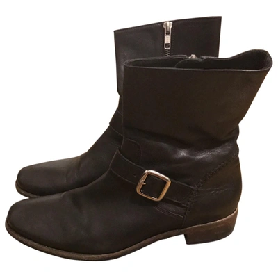 Pre-owned The Kooples Black Leather Boots