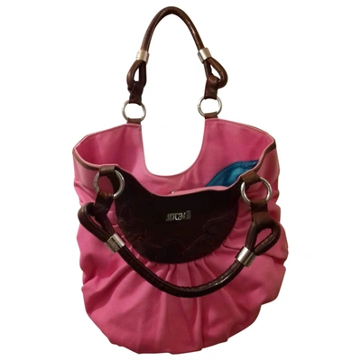 Pre-owned Just Cavalli Pink Shearling Handbag