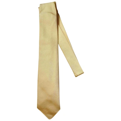 Pre-owned Borrelli Silk Tie In Gold
