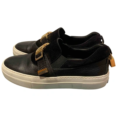 Pre-owned Buscemi Black Leather Trainers