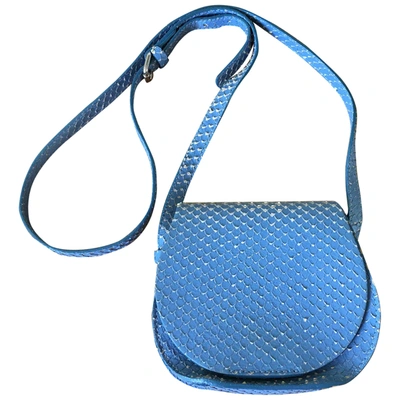 Pre-owned Gianni Chiarini Leather Crossbody Bag In Blue