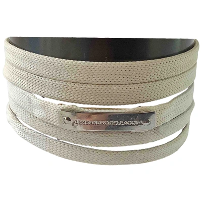 Pre-owned Alessandro Dell'acqua White Metal Bracelet