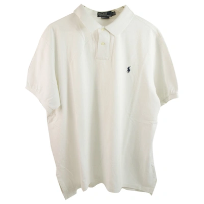 Pre-owned Polo Ralph Lauren Polo Classique Manches Courtes Polo Shirt In White