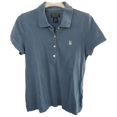 Pre-owned Polo Ralph Lauren Turquoise Cotton Top