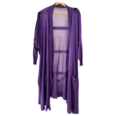 Pre-owned Balenciaga Purple Viscose Knitwear