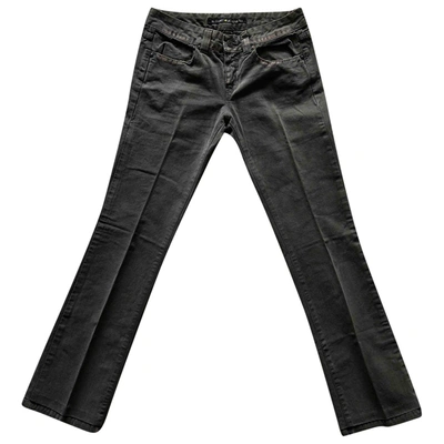 Pre-owned Dkny Trousers In Anthracite