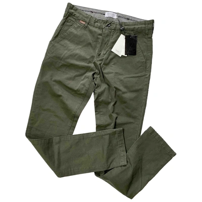 Pre-owned Elevenparis Khaki Cotton Trousers