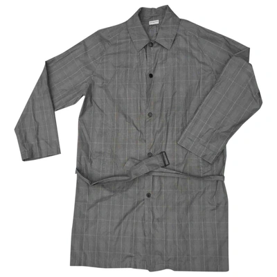 Pre-owned Dries Van Noten Grey Cotton Coat