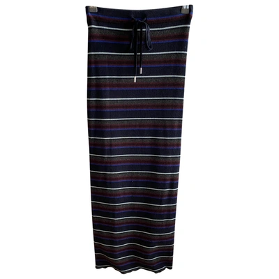 Pre-owned Alexander Wang T Wool Maxi Skirt In Multicolour