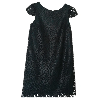 Pre-owned Hoss Intropia Lace Mid-length Dress In Black