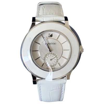 Pre-owned Swarovski Watch In White