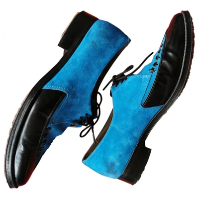 Pre-owned Adieu Lace Ups In Blue