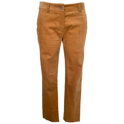 Pre-owned Mulberry Straight Pants In Camel