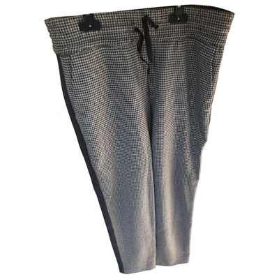 Pre-owned See By Chloé Wool Straight Pants In Grey