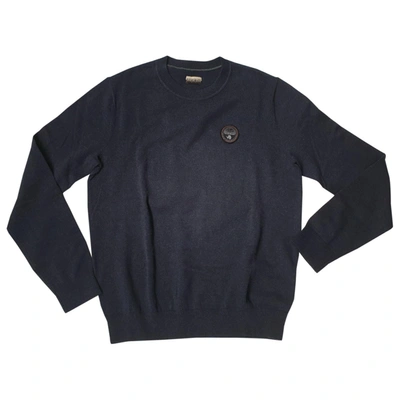 Pre-owned Napapijri Blue Cotton Knitwear & Sweatshirt