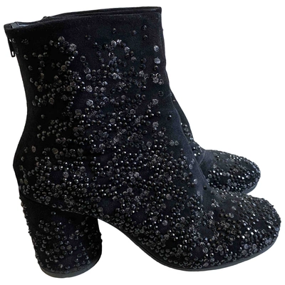 Pre-owned Maison Margiela Ankle Boots In Black