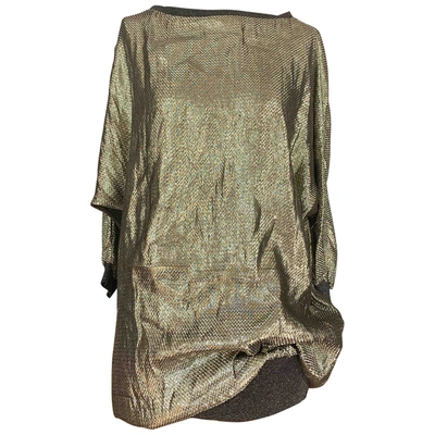 Pre-owned Azzaro Gold Glitter Dress
