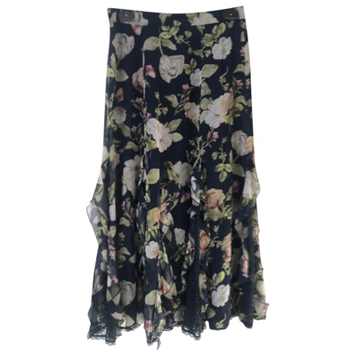 Pre-owned Alice And Olivia Silk Mid-length Skirt In Multicolour