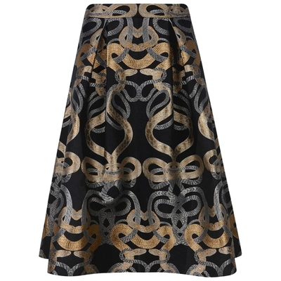 Pre-owned Ted Baker Skirt In Gold