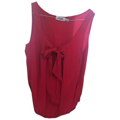 Pre-owned Moschino Silk Waistcoat In Red